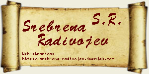 Srebrena Radivojev vizit kartica